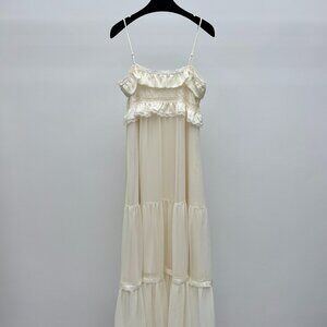 Chloe lace-trimmed slip dress